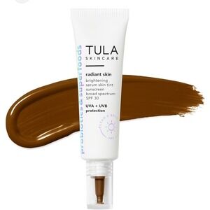 Tula Radiant Skin Brightening Serum Skin Tint SPF 30 Shade 26 Deep Warm 1oz NIB